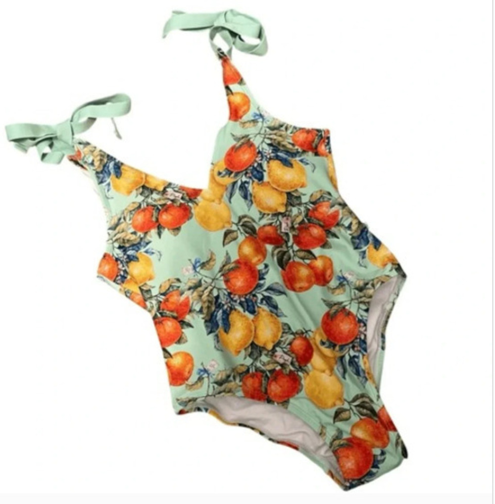 Posh Peanut Italy Lemons and Oranges 2XL Swim Tie One Piece Women's